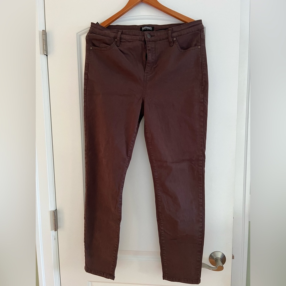 Buffalo David Bitton Dark Brown Ankle Jeans